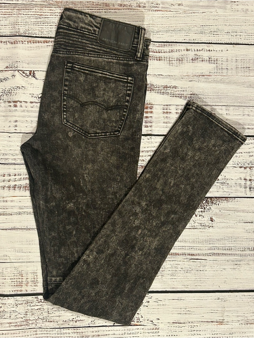 Men’s American Eagle Outfitters stacked skinny moto biker jeans NWT